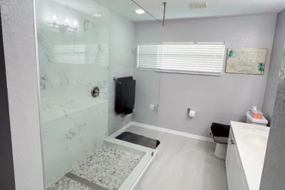 bathroom remodel showcased